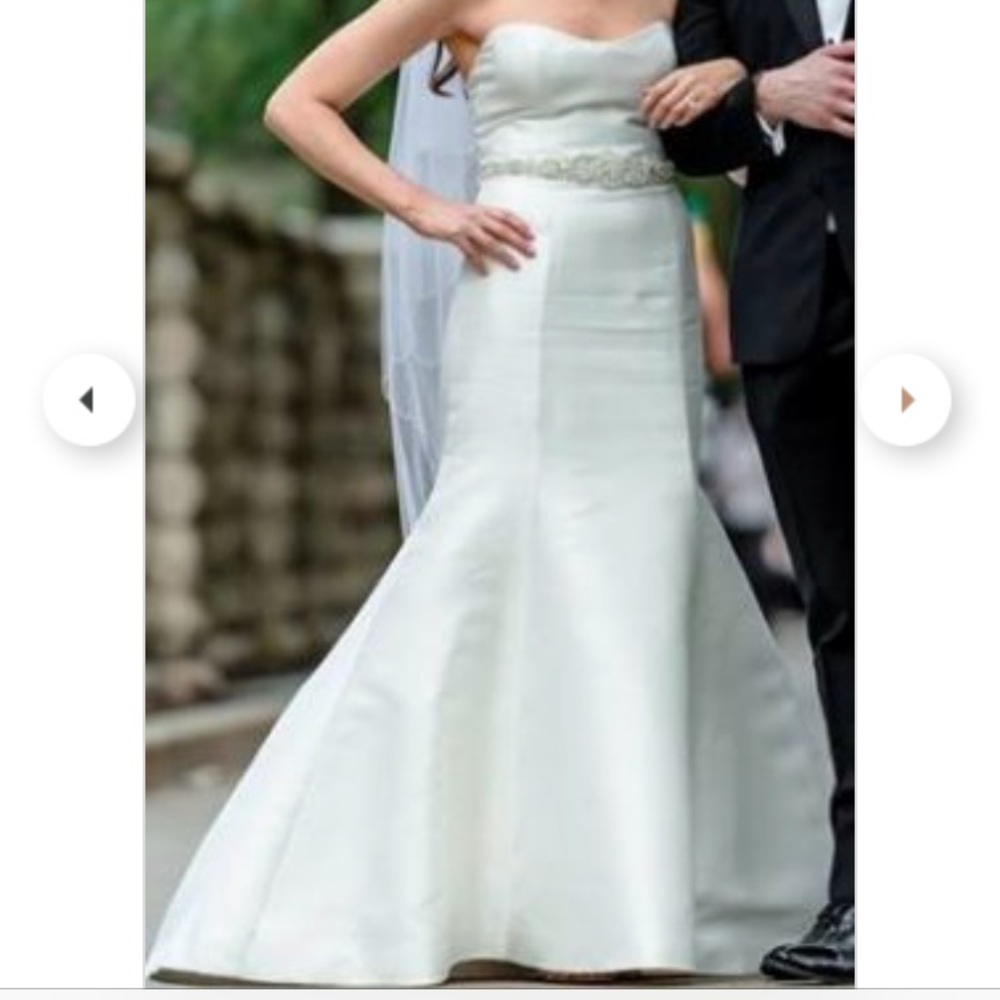 Amsale Lenox wedding dress.